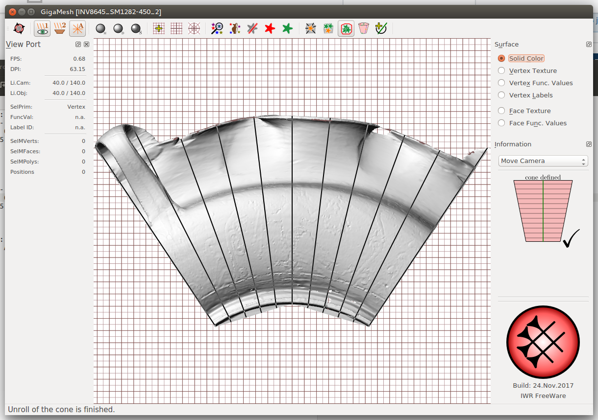 GigaMesh Rollout Cone Covering Whole Mesh